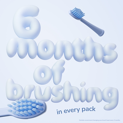 Ordo Sonic Kids børstehoveder til el-tandbørste blå 2 stk.