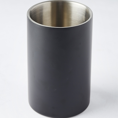 Point Virgule flaskekøler rustfrit stål sort Ø11,9 cm