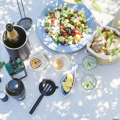 Point Virgule flaskekøler rustfrit stål sort Ø11,9 cm