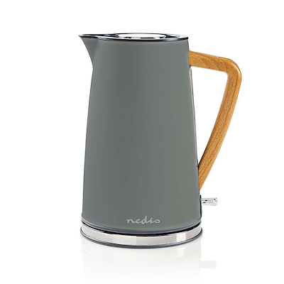 Nedis elkedel grå 1,7 liter 2200 watt