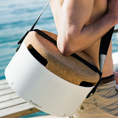 Berghoff transportabel bordgrill hvid