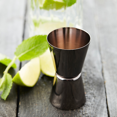 Point Virgule målebæger metallisk sort 3/5 cl