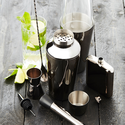 Point Virgule målebæger metallisk sort 3/5 cl