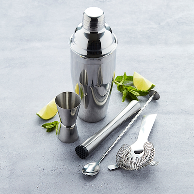 Cocktailsæt shaker målebæger