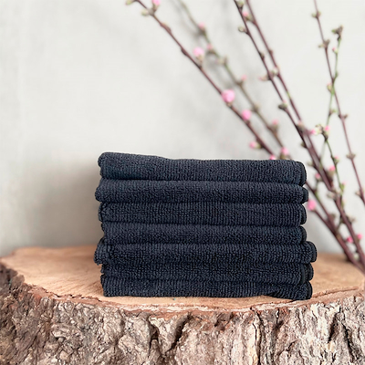 Klud microfiberklude 7 ugedage black 30x30 cm