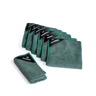 Klud microfiberklude 7 ugedage green 30x30 cm