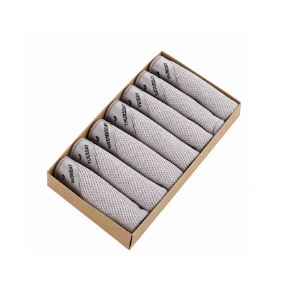 KLUD Vaffel karklud med ugedage latte 7 stk. 30x30 cm