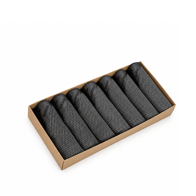 KLUD Vaffel karklud med ugedage sort 7 stk. 30x30 cm