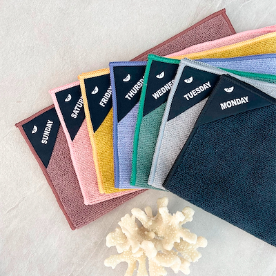 Klud microfiberklude 7 ugedage multicolor 30x30 cm