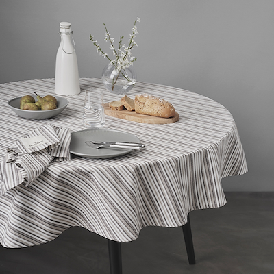 By Mogensen rund dug Small Stripes Ø180 cm