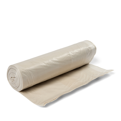 Affaldssække med snøreluk 100 liter 10 poser pr. rulle - klar plast