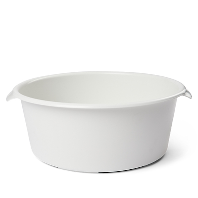 Opvaskebalje 8 liter hvid genanvendt plast