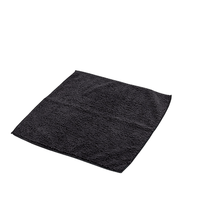 Støvklud mikrofiber sort 30x30 cm