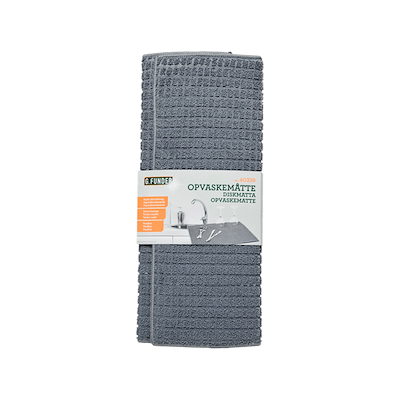 Opvaskemåtte med skumindlæg grå 39x46 cm