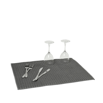 Opvaskemåtte med skumindlæg grå 39x46 cm