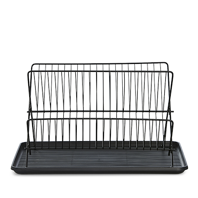 Opvaskestativ sort 43x23 cm