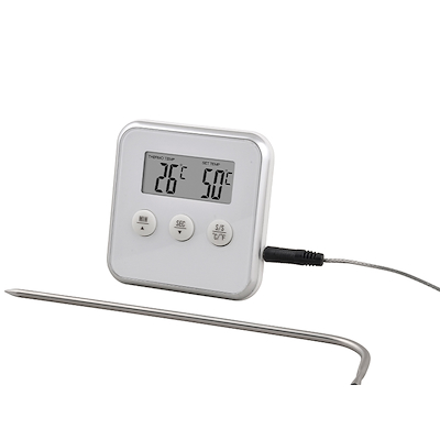 Digitalt stegetermometer hvid