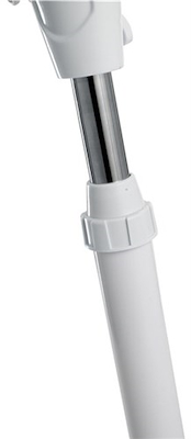 Gulvventilator hvid Ø 40 cm H 105-130 cm