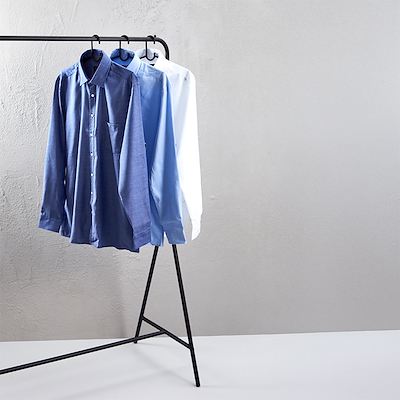 Garderobestativ sort 109x55x154 cm