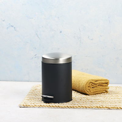 Pedalspand med softclose sort 3 liter