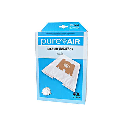 Pureair støvsugerposer NI4 Nilfisk C10/20 / 4+1