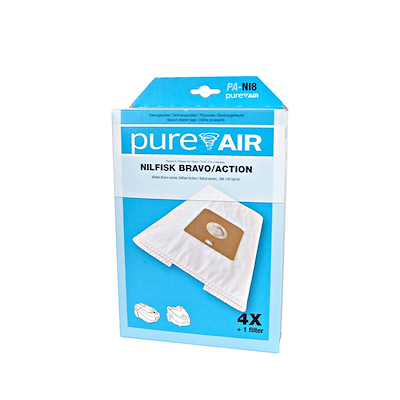 Pureair støvsugerpose NI8 Nilfisk Bravo/Action+