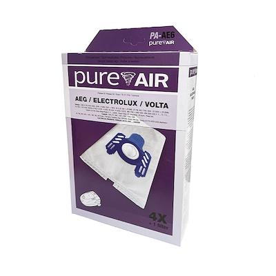 PureAir AEG/Electrolux/Volta PA-AE6 støvsugerpose 4 stk.