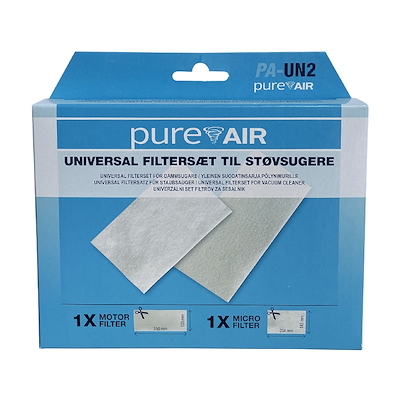Pureair Universal filtersæt til støvsugere PA-UN2 2 stk.