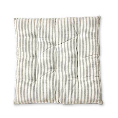 Futonpude stribet grå 40x40 cm