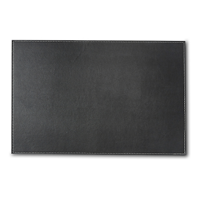Dacore dækkeserviet i sort læderlook 30 x 45 cm