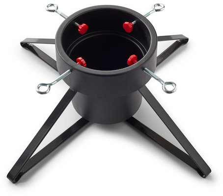 Juletræsfod plastik sort 45 cm