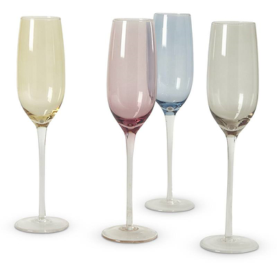 Dacore champagneglas 4 stk. i 4 farver