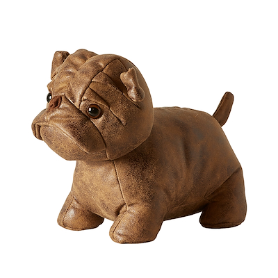 Dørstopper bulldog brun 23 cm