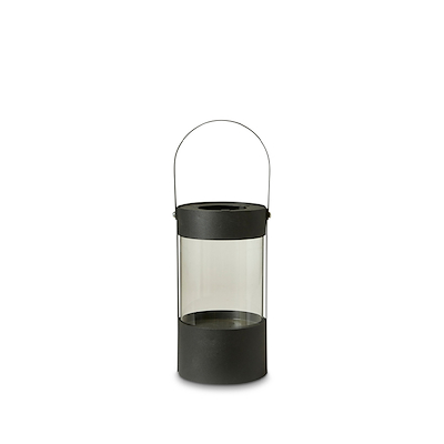 Dacore lanterne cylinder med håndtag metalsort H28 cm