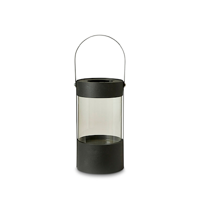 Dacore lanterne cylinder med håndtag metalsort H32 cm
