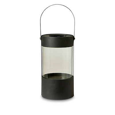 Dacore lanterne cylinder med håndtag metalsort H40 cm