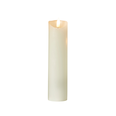 LED bloklys hvid H12,5 cm