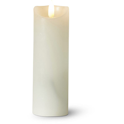 LED bloklys hvid H15 cm