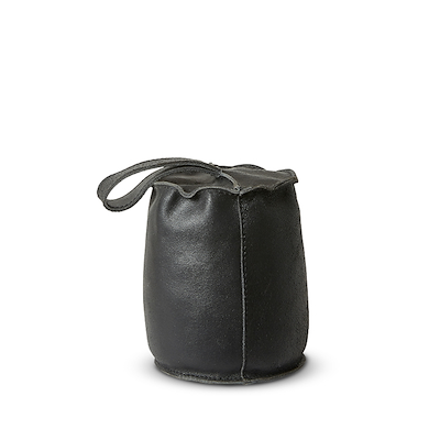 Dørstopper sort læder