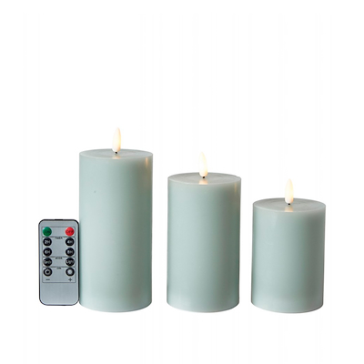 LED lys mint 3 stk. med fjernbetjening