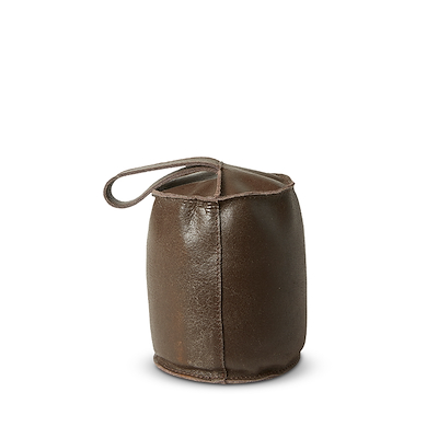 Dørstopper brun læder