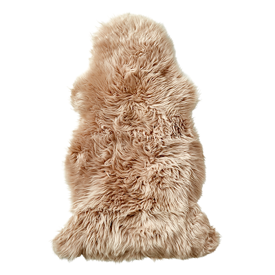 Ægte lammeskind lysebrun 90x60 cm