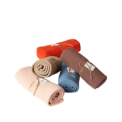 Køkkenhåndklæde strik assorterede farver 40x60 cm