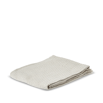 Plaid bomuld grå 150x125 cm