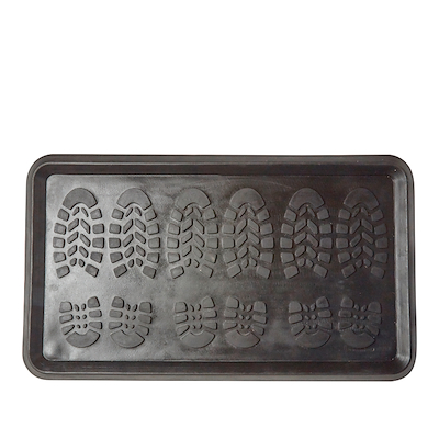 Skobakke gummi sort 45x75 cm
