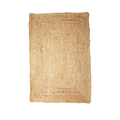Tæppe flettet jute i natur 70x140 cm