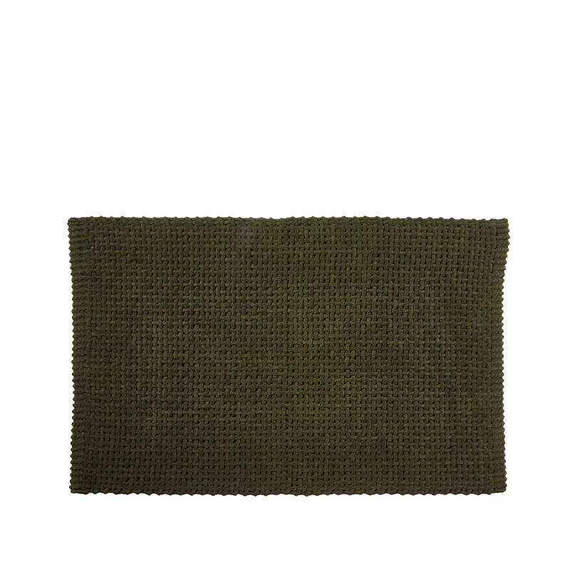 Bademåtte bomuld oliven 50 x 80 cm