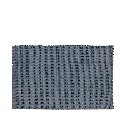 Bademåtte bomuld blå 50x80 cm