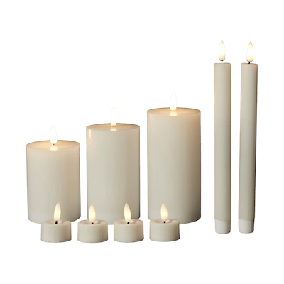 LED lys sæt med fjernbetjening 10 dele hvid