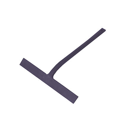 Bruseskraber silikone sort